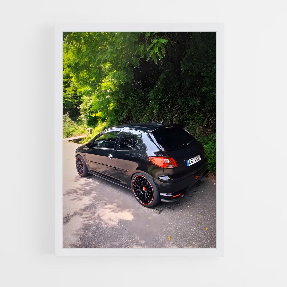 Poster Route 206 GTI – affiche Peugeot (vue 3)